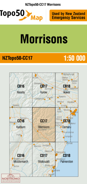 CC17 MORRISONS | carte topographique LINZ