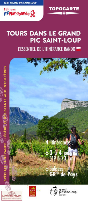 TOURS DU PIC SAINT-LOUP | carte de randonnée FFRP