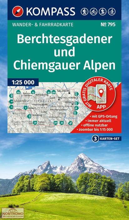 795 BERCHTESGADENER UND CHIEMGAUER ALPEN | Kompass hiking maps