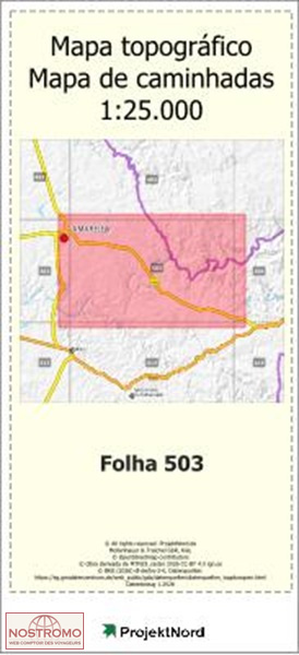 503 NOUDAR (BARRANCOS) | Projektnord topographic map