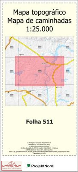 511 PEDROGAO | Projektnord topographic map
