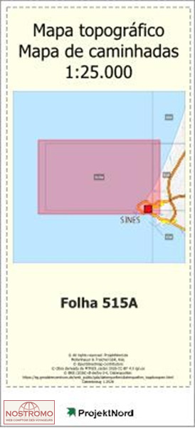 515A SINES | Projektnord topographic map