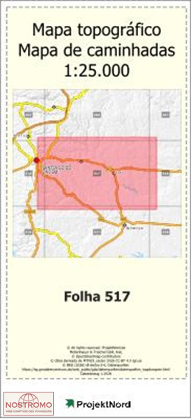 517 SAO BARTOLOMEU DA SERRA | Projektnord topographic map