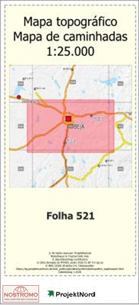 521 BEJA | Projektnord topographic map