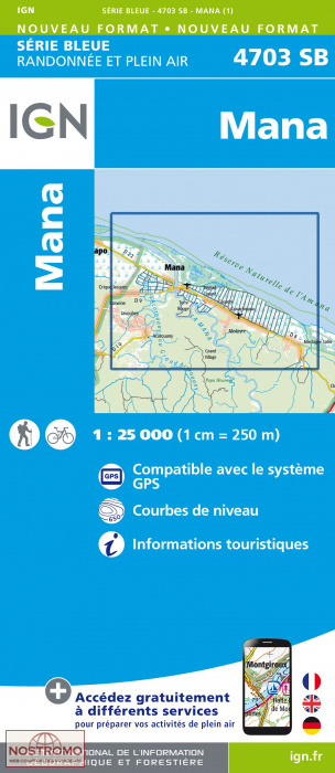 4703SB MANA | carte topographique IGN