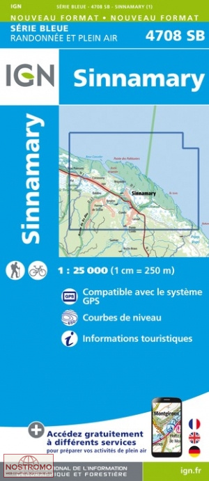 4708SB SINNAMARY | carte topographique IGN