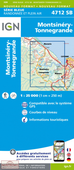 4712SB MONTSINÉRY-TONNEGRANDE | carte topographique IGN