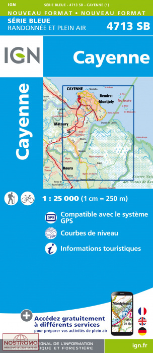 4713SB CAYENNE | carte topographique IGN
