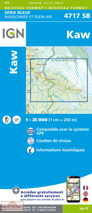 4717SB KAW | carte topographique IGN