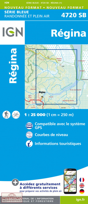 4720SB RÉGINA | carte topographique IGN