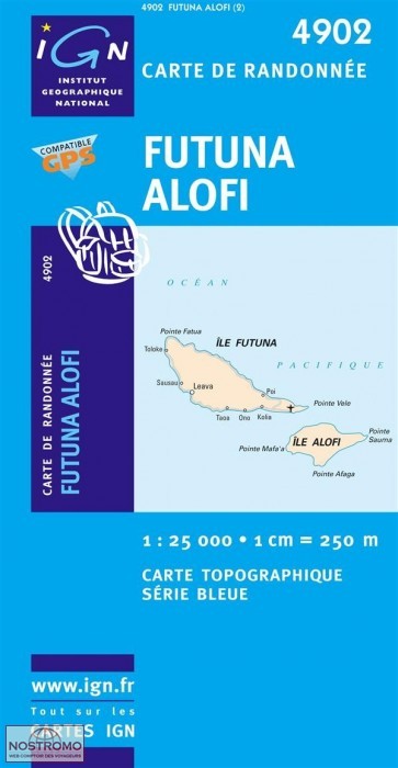 4902 FUTUNA - ALOSI | carte topographique IGN