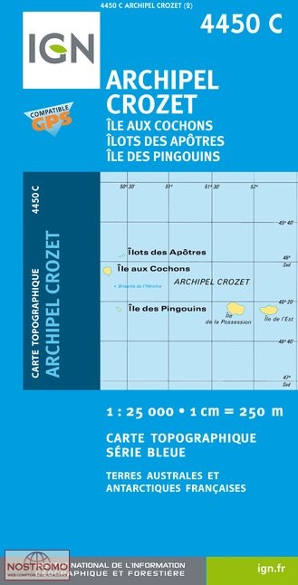 4450C CROZET ARCHIPELAGO | IGN topographic map