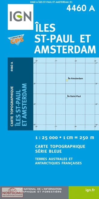4460A ÎLES SAINT-PAUL & AMSTERDAM | IGN topographic map