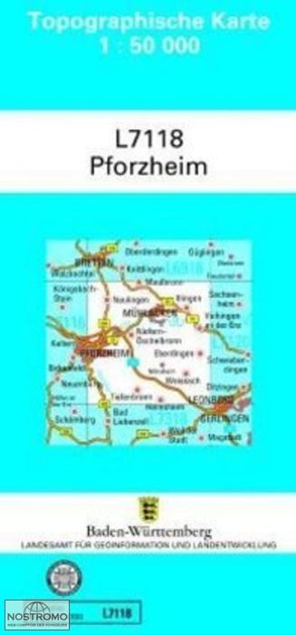 L7118 PFORZHEIM | carte topographique LGL