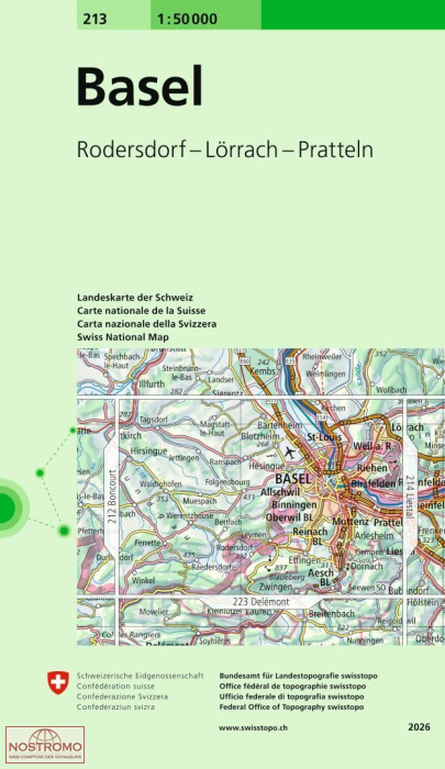 213 BASEL | Swisstopo topographic map
