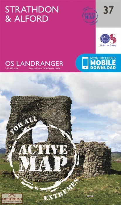 037 STRATHDON & ALFORD | OS hiking map