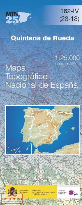 162-4 QUINTANA DE RUEDA | carte topographique CNIG