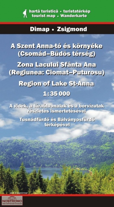 REGION OF THE LAKE ST ANNA | Dimap hiking map