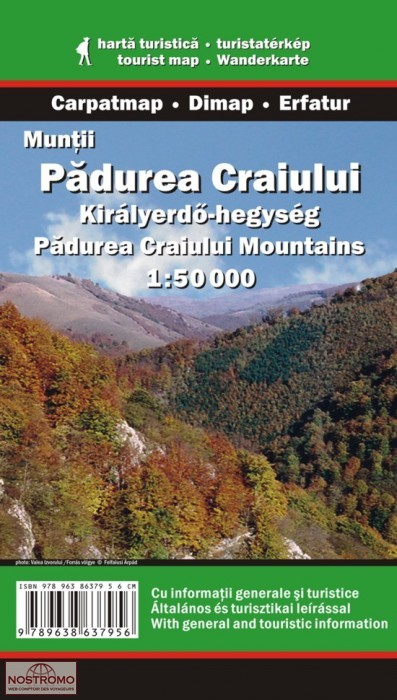 PADUREA CRAIULUI MOUNTAINS | Dimap hiking map
