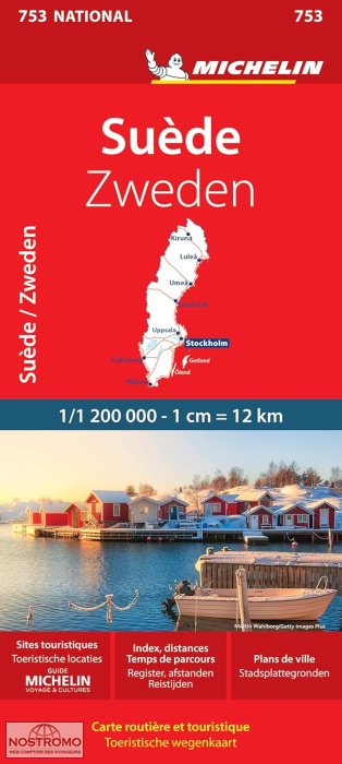 SWEDEN 753 | Michelin road map