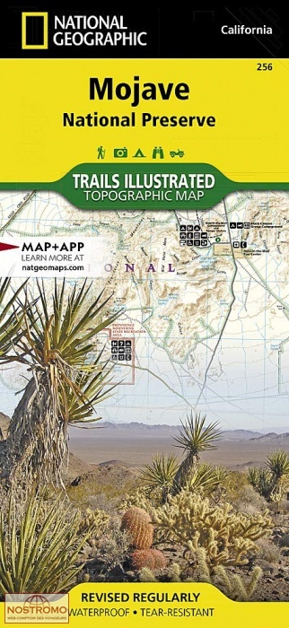 MOJAVE NATIONAL PRESERVE | National Geographic hiking map