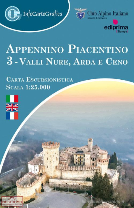 03 APPENNINO PIACENTINO - VALLI NURE, ARDA E CENO | carte de randonnée Infocartografica