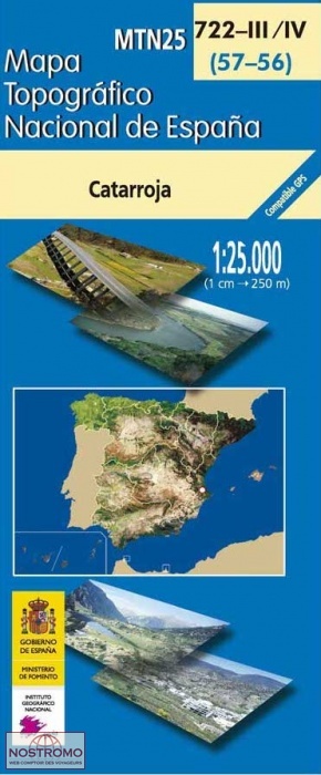 722-3/4 CATARROJA | carte topographique CNIG