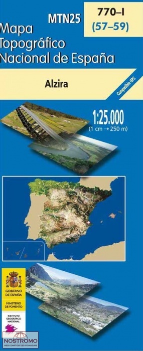 770-1 ALZIRA | carte topographique CNIG