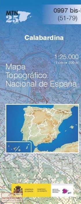 997 BIS-1 CALABARDINA | carte topographique CNIG