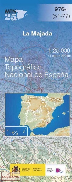 976-1 LA MAJADA | carte topographique CNIG