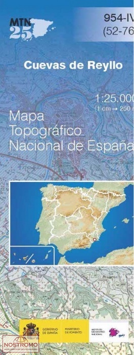 954-4 CUEVAS DE REYLLO | carte topographique CNIG