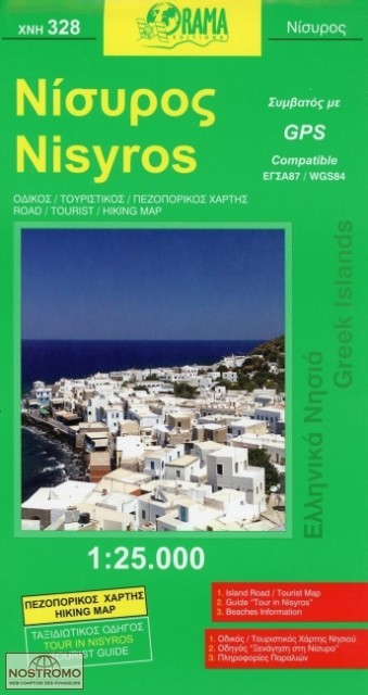 NISYROS 328 | carte touristique Orama