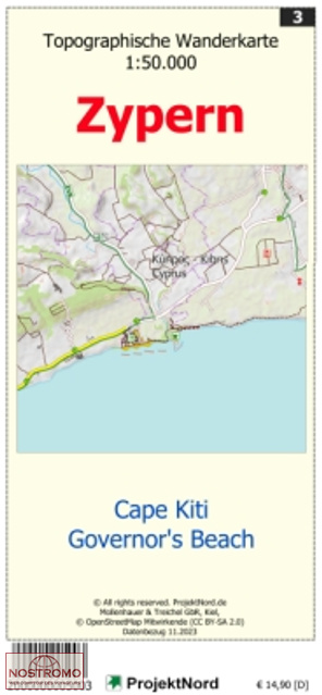 03 CAPE KITI - GOVERNOR'S BEACH | Projektnord topographic map