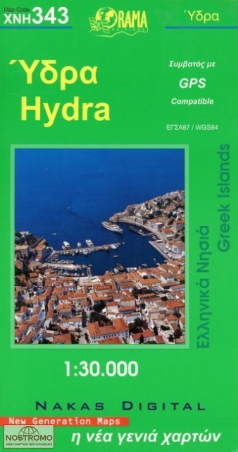 HYDRA 343 | carte touristique Orama