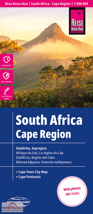 AFRIQUE DU SUD - RÉGION DU CAP | carte routière Reise Know-How