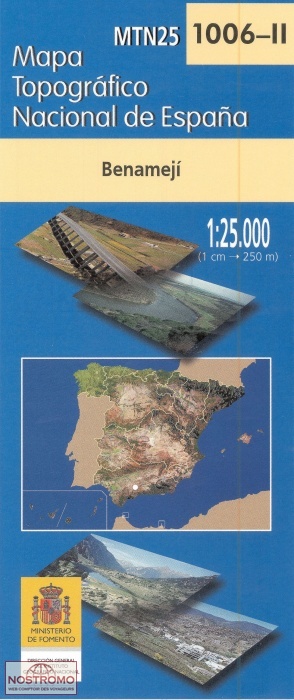 1006-2 BENAMEJÍ | carte topographique CNIG