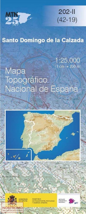 202-2 SANTO DOMINGO DE LA CALZADA | carte topographique CNIG