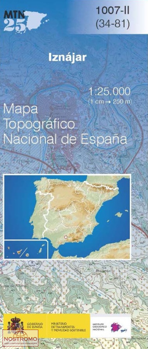 1007-2 IZNÁJAR | carte topographique CNIG