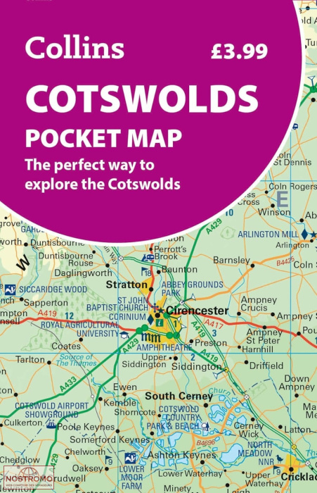 COTSWOLDS | Collins travel map