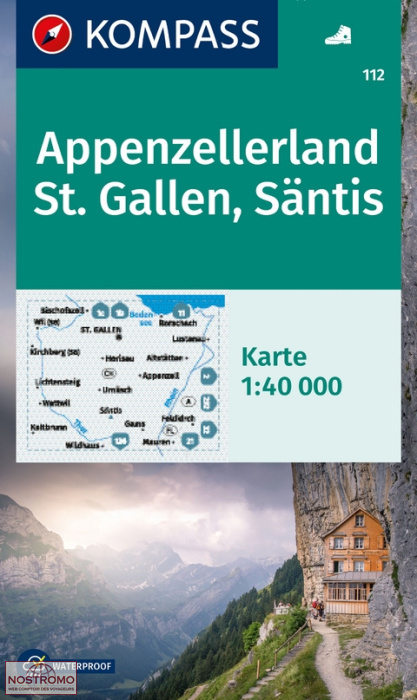 APPENZELLERLAND - ST GALLEN - SÄNTIS 112 | Kompass hiking map