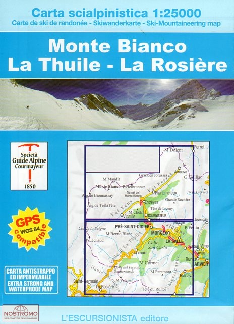 MONTE BIANCO | l'Escursionista winter sports map