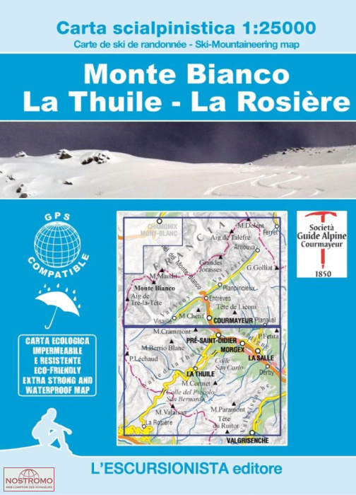 MONTE BIANCO | l'Escursionista winter sports map