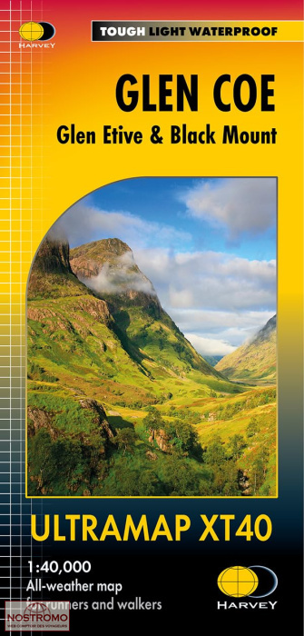 GLEN COE - GLEN ETIVE - BLACK MOUNT | Harvey hiking map