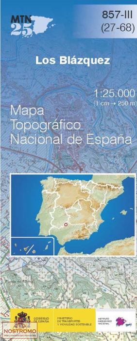 0857-3 LOS BLÁZQUEZ | CNIG topographical map