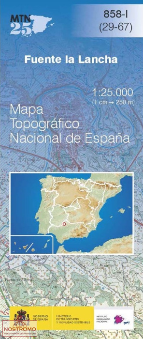 0858-1 FUENTE LA LANCHA | CNIG topographical map