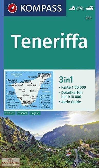 233 TENERIFE | carte de randonnée Kompass