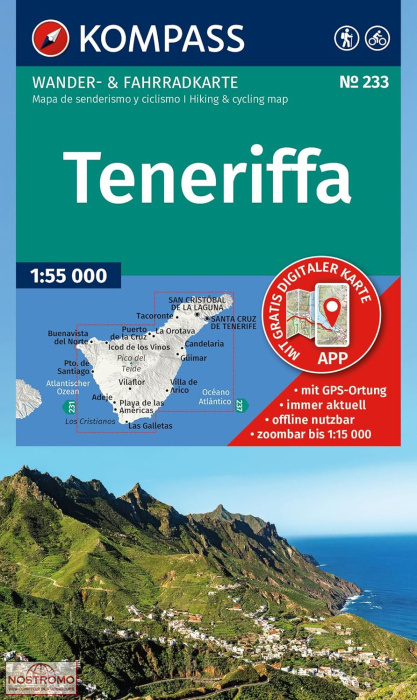 233 TENERIFE | Kompass hiking map