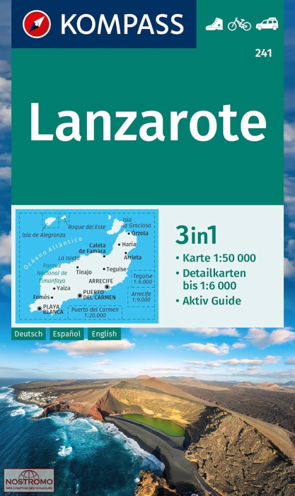 241 LANZAROTE | carte de randonnée Kompass
