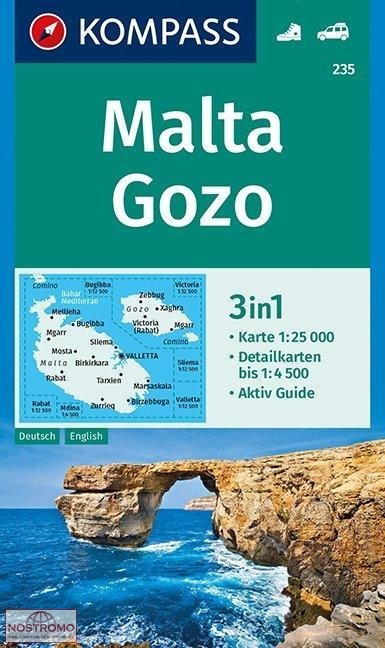 235 MALTA - GOZO | Kompass hiking map