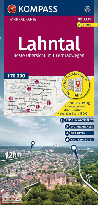 3339 LAHNTAL | Kompass cycling map